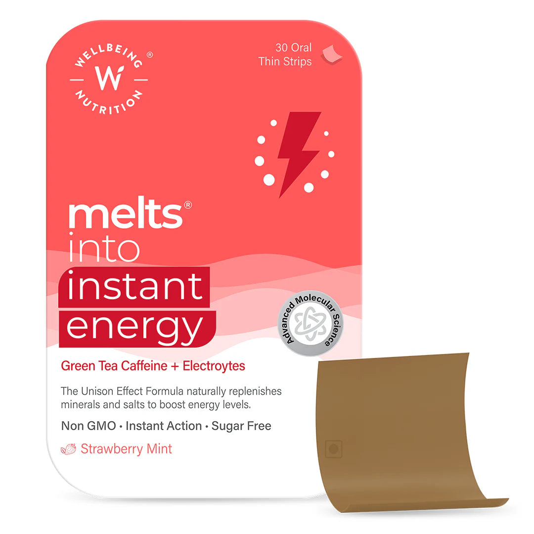 Wellbeing Nutrition Melts Into Instant Energy 30 Strips Per Pack