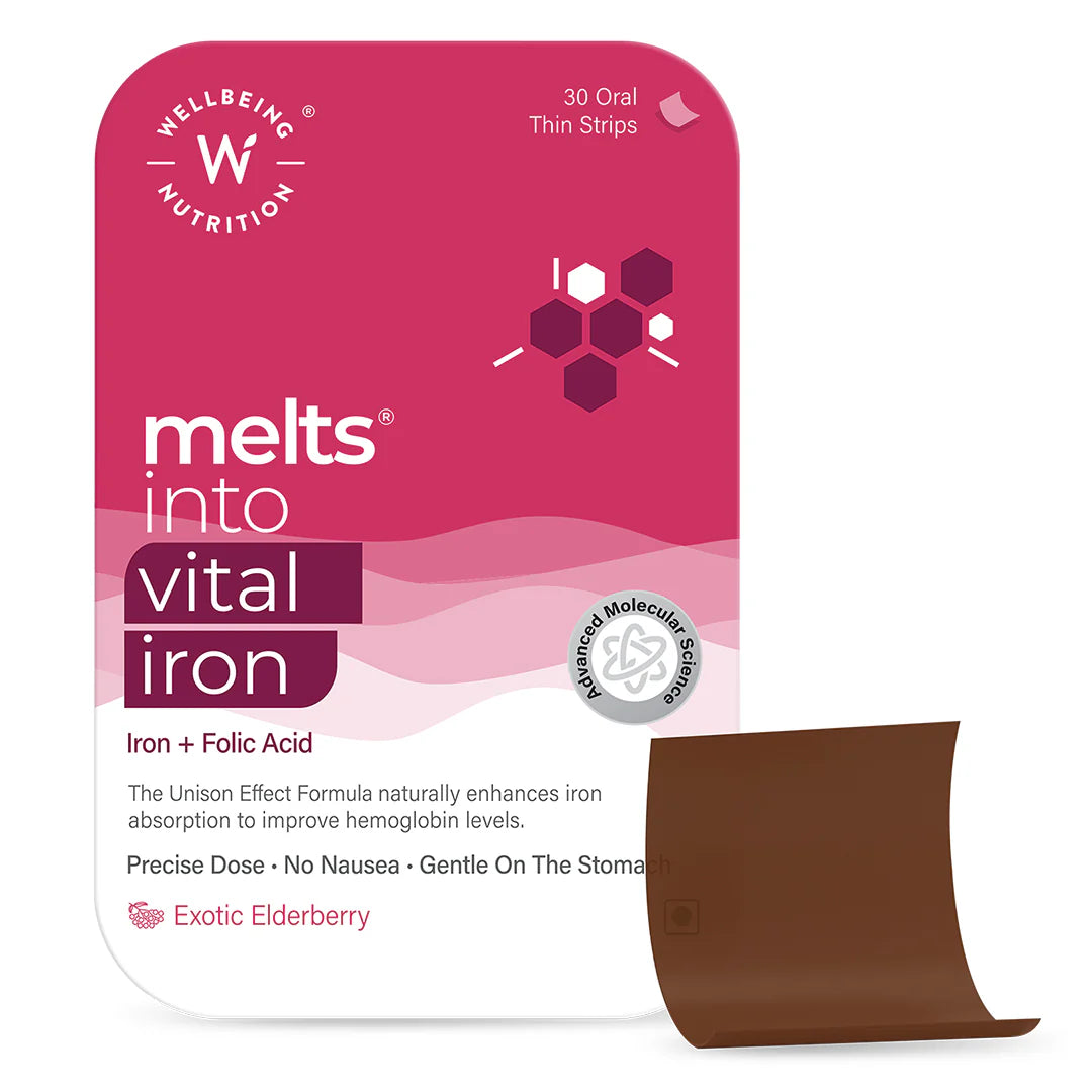 Wellbeing Nutrition Melts Into Vital Iron 30 Strips Per Pack