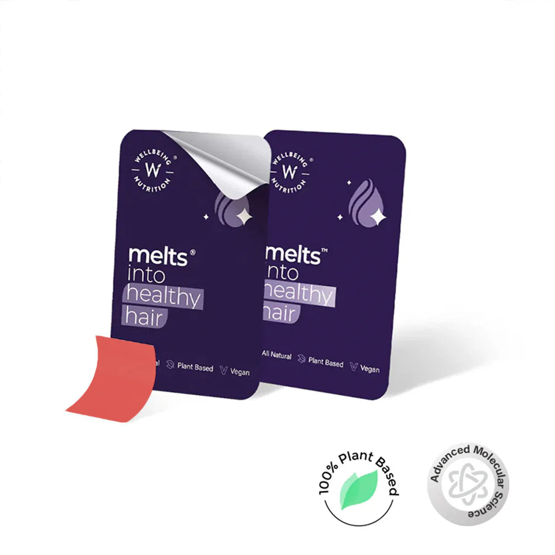 Wellbeing Nutrition Melts Into Healthy Hair 30 Strips Per Pack