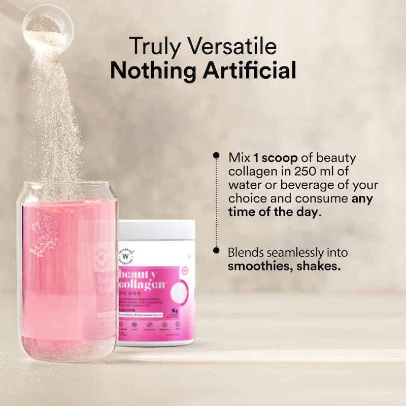 WELLBEING NUTRITION Beauty Korean Marine Collagen Peptides-Strawberry Watermelon Flavor-250g