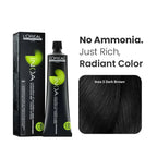 Loreal Inoa Hair Color 60G Shade 3 Dark Brown + Developer 1000ml Combo