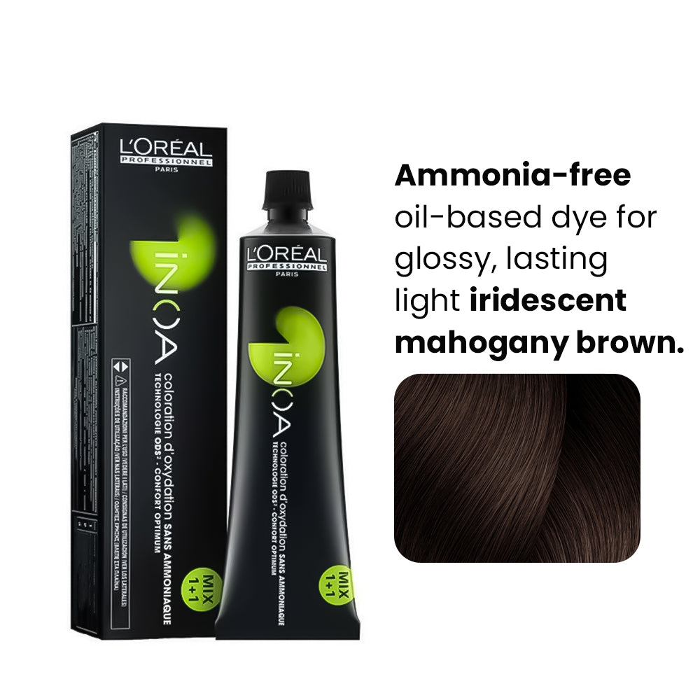 Loreal Inoa Ammonia Free Hair Color 60G 5.25