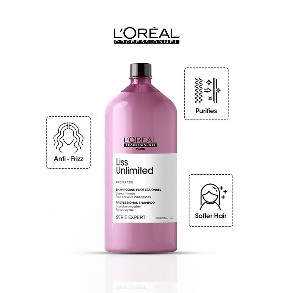 L'oreal Paris Paris Professionnel Liss Unlimited Shampoo 1.5Ltr