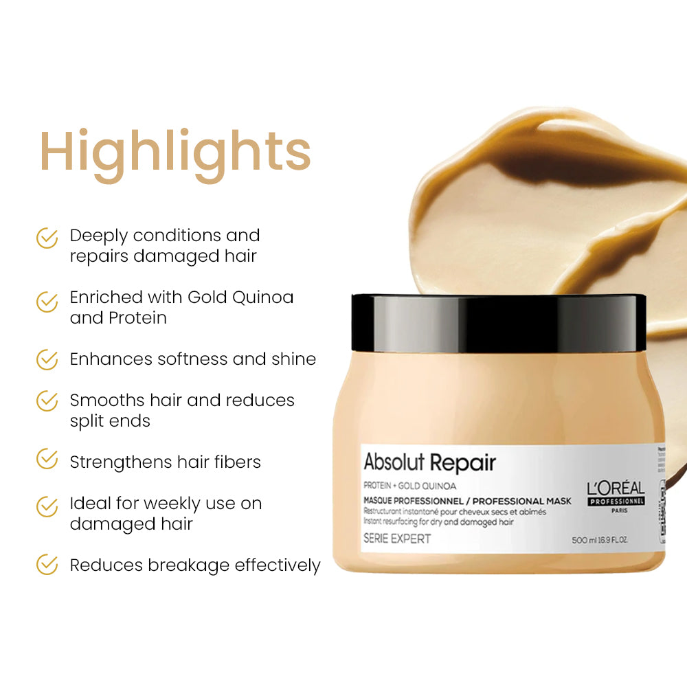 Loreal Professionnel Absolut Repair Masque (500Gm)