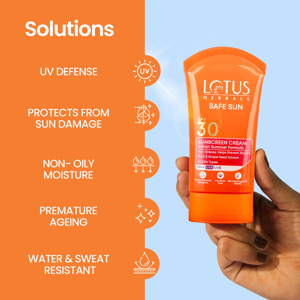 Lotus Herbals Safe Sun Screen Spf 30 100g