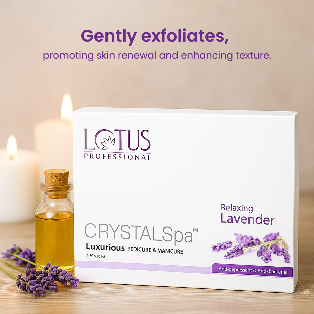 Lotus Professiional Crystal Spa Luxurious Pedicure And Manicure, Relaxing Lavender 6 sessions
