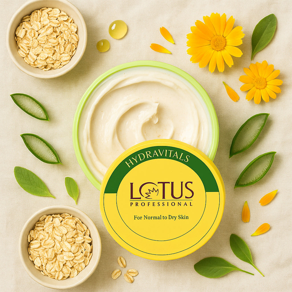 Lotus Professional Hydravitals Oatmeal Active Scrub Cream - 260G