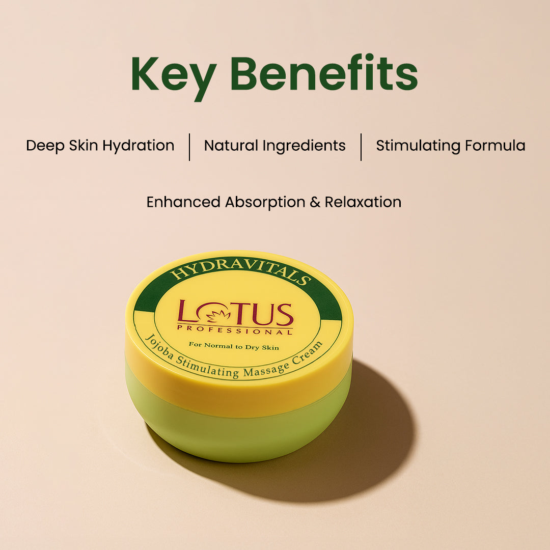Lotus Professional Hydravitals Jojoba Stimulating Massage Cream,250Gm
