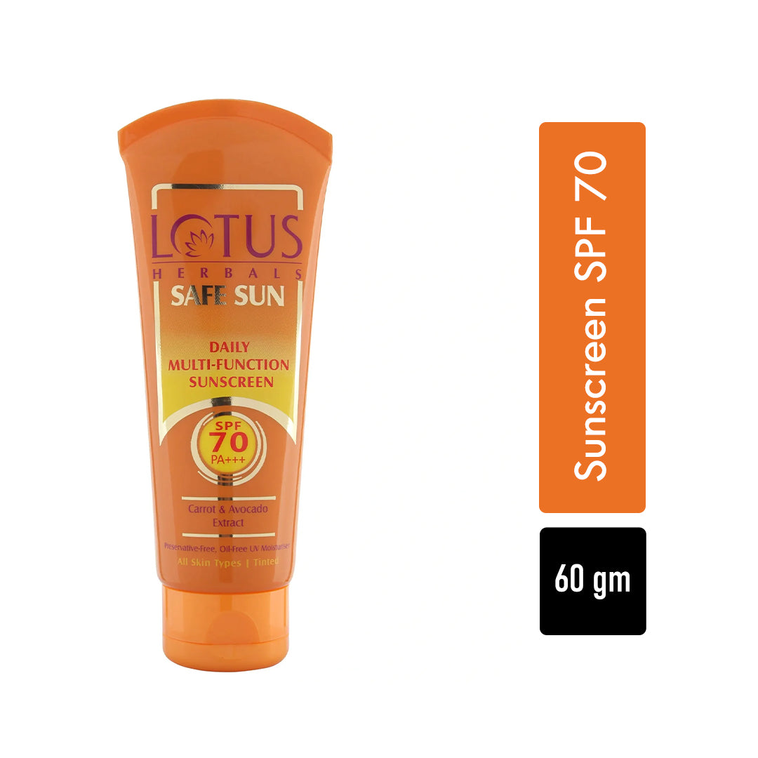 Lotus Safe Sun Daily Multi Function Sunscreen SPF 70 60gm
