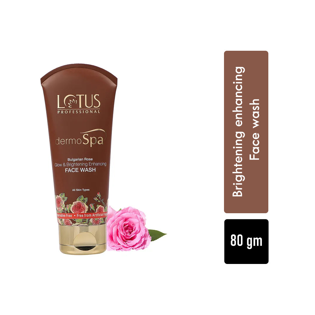 Lotus dermo spa bulgarian Rose Glow& Brightening enhancing Face wash 80gm