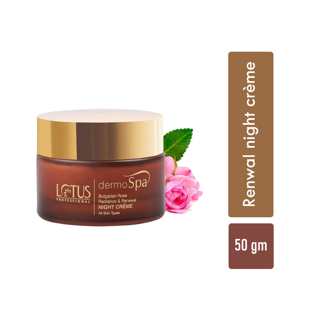 Lotus dermo spa Bulgarian Rose & Radiance Renewal night crème 50gm