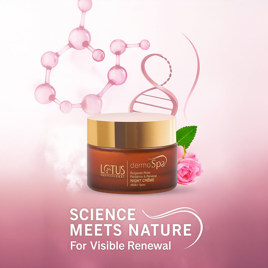 Lotus dermo spa Bulgarian Rose & Radiance Renewal night crème 50gm