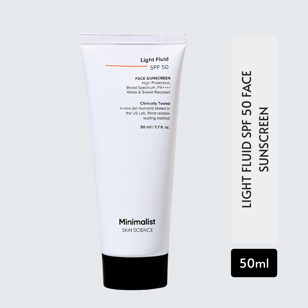 MINIMALIST LIGHT FLUID SPF 50 FACE SUNSCREEN 50ML