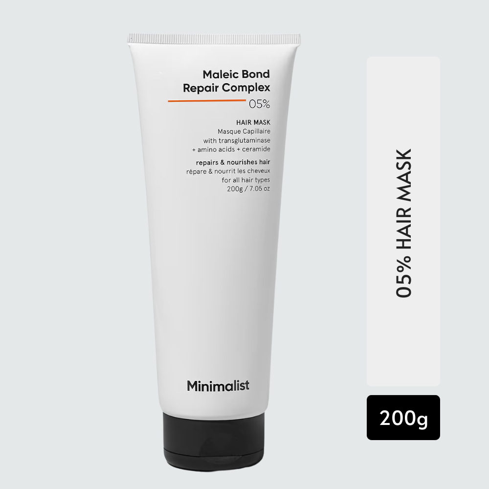 MINIMALIST MALEIC BOND REPAIR COMPLEX 05% HAIR MASK 200GM .