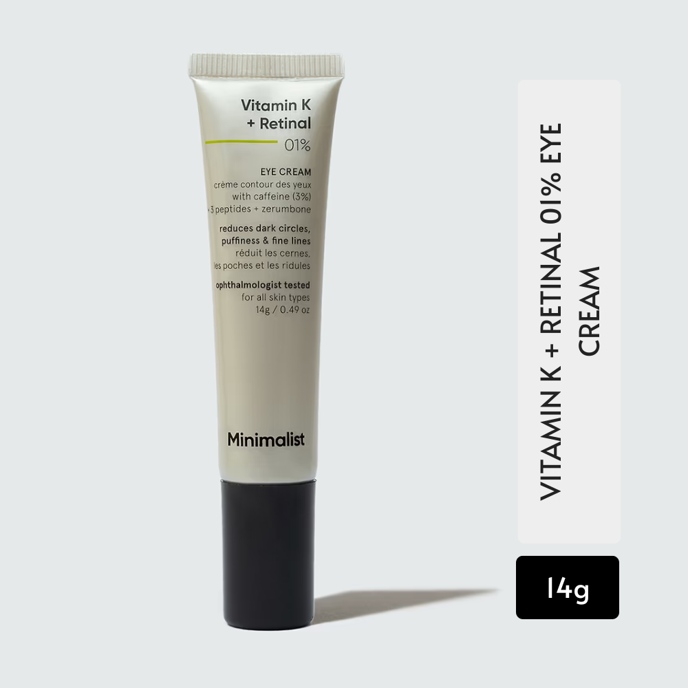MINIMALIST VITAMIN K + RETINAL 01% EYE CREAM 14GM