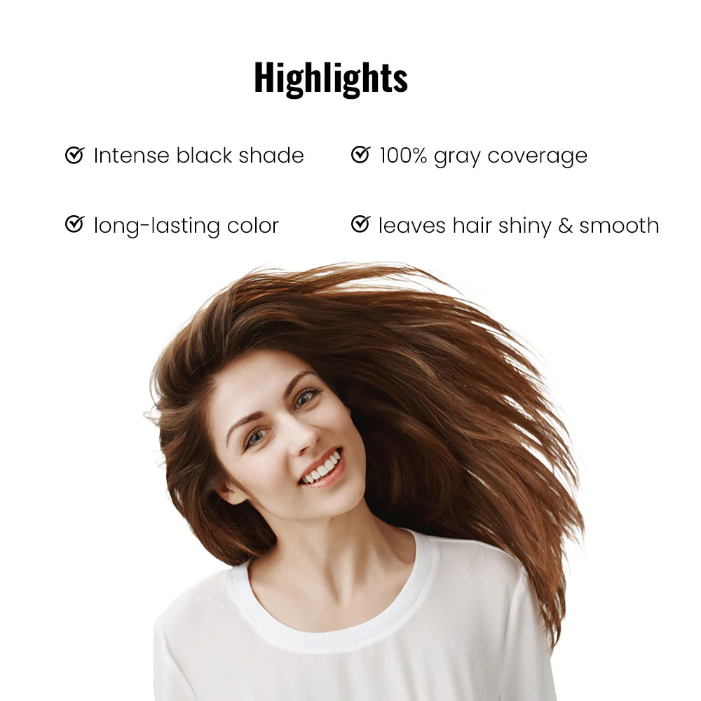 Loreal Majirel Hair Color 60ml  Shade 1 Black + Developer 1000ml Combo
