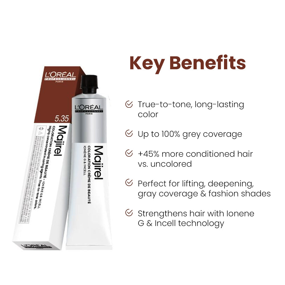 LOREAL PROF. MAJIREL HAIR COLOR NEW SHADE NO 5.35