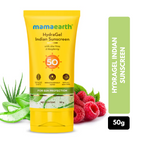 Mamaearth HydraGel Indian Sunscreen SPF 50 With Aloe Vera & Raspberry For Sun Protection, 50 g
