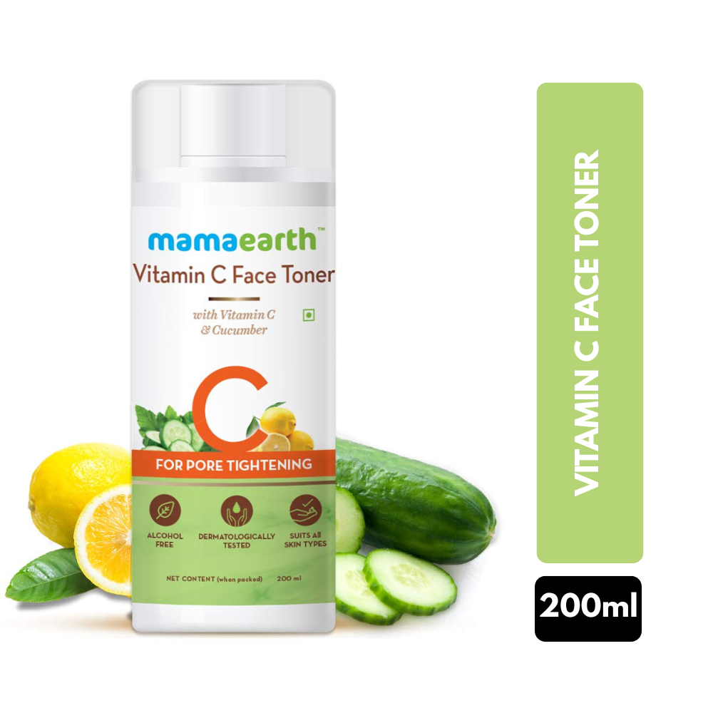 Mamaearth Vitamin C Face Toner with Vitamin C & Cucumber for Pore Tightening 200 ml