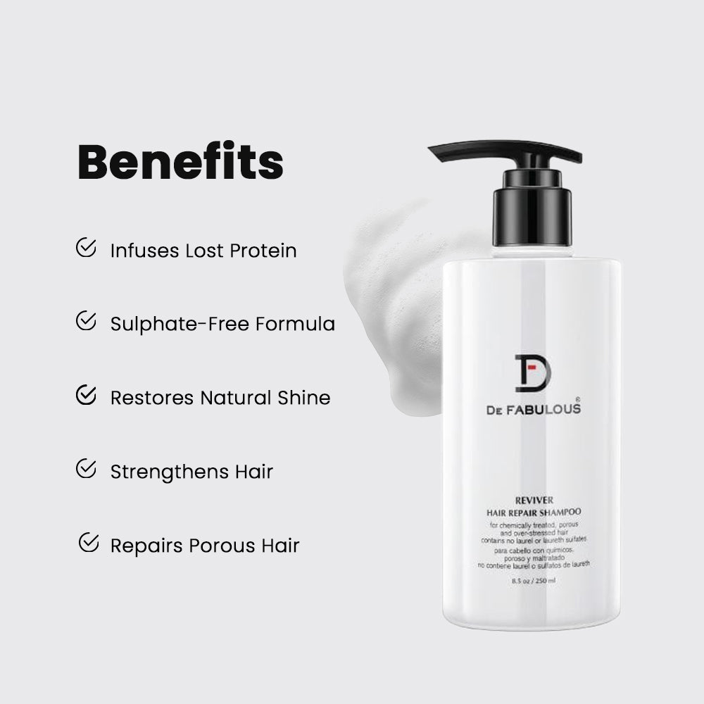 De Fabulous Reviver Hair Repair Shampoo,250Ml