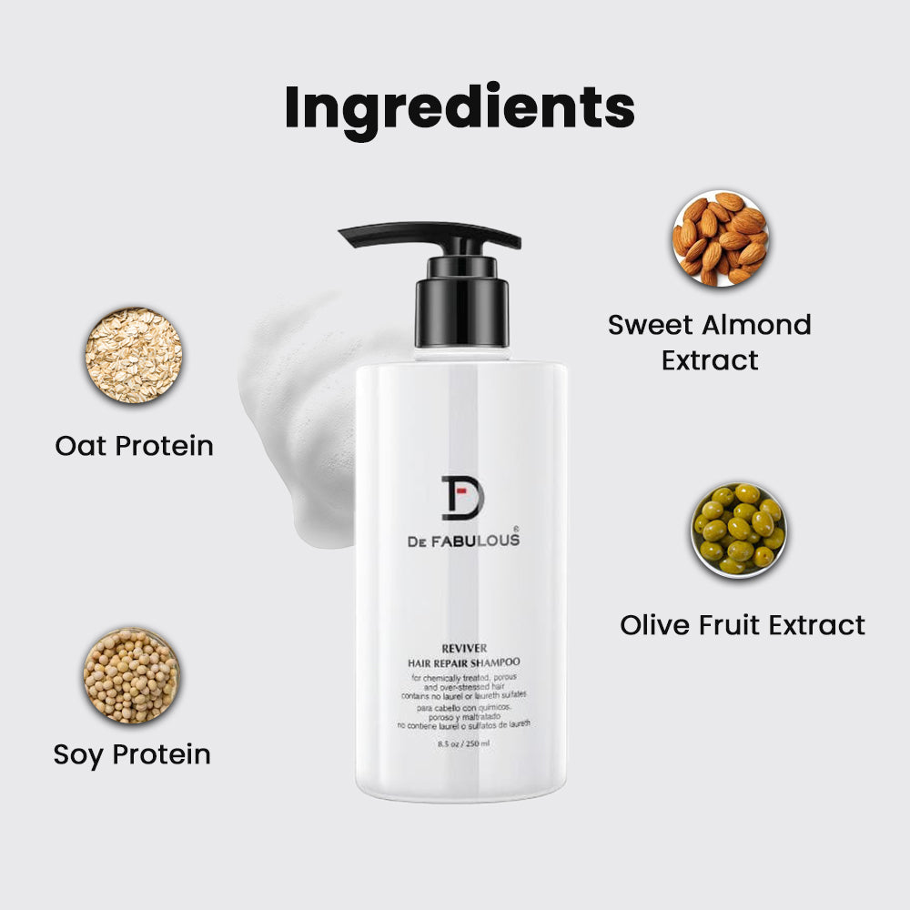 De Fabulous Reviver Hair Repair Shampoo,250Ml