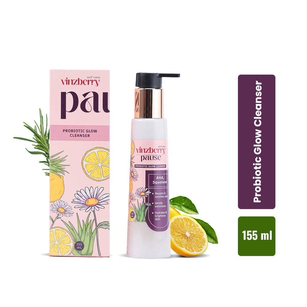 ವಿನ್ಜ್ಬೆರಿ ವಿರಾಮ ಪ್ರೋಬಯಾಟಿಕ್ ಗ್ಲೋ ಕ್ಲೆನ್ಸರ್ 155 ಮಿಲಿ