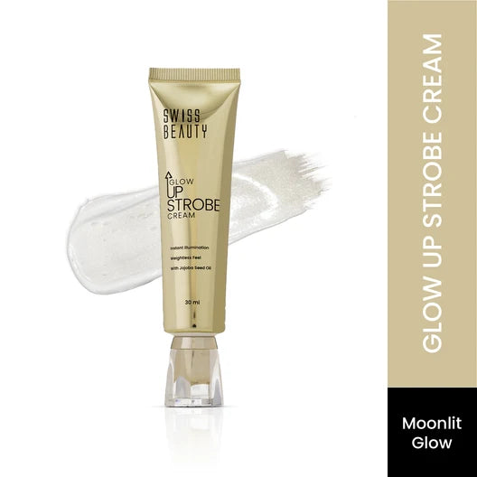 Swiss Beauty Glow Up Strobe Cream Shade- 2. Moonlit Glow 30ml