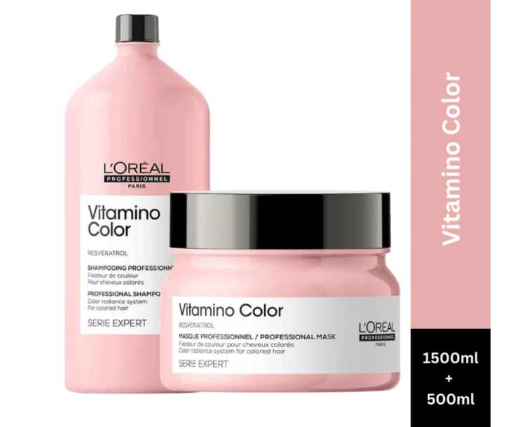L'OREAL PROFESSIONNEL PARIS Vitamino Color Shampoo and mask combo