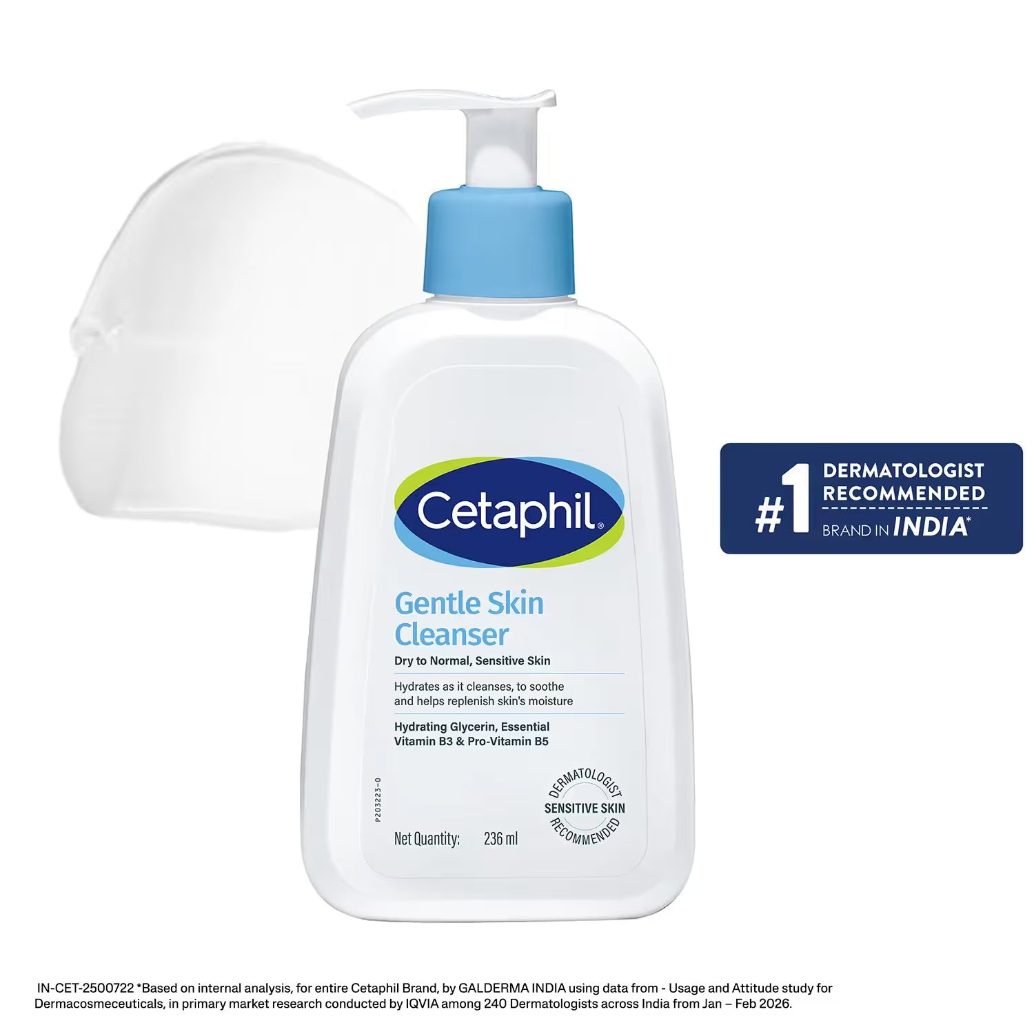 CETAPHIL GENTLE SKIN CLEANSER 236ML NEW