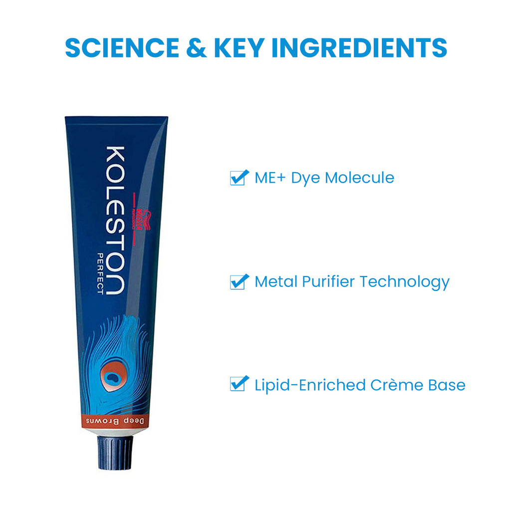 Wella Professionals Koleston Perfect Deep Browns Hair Color 7/75 Colorant Tube 60G