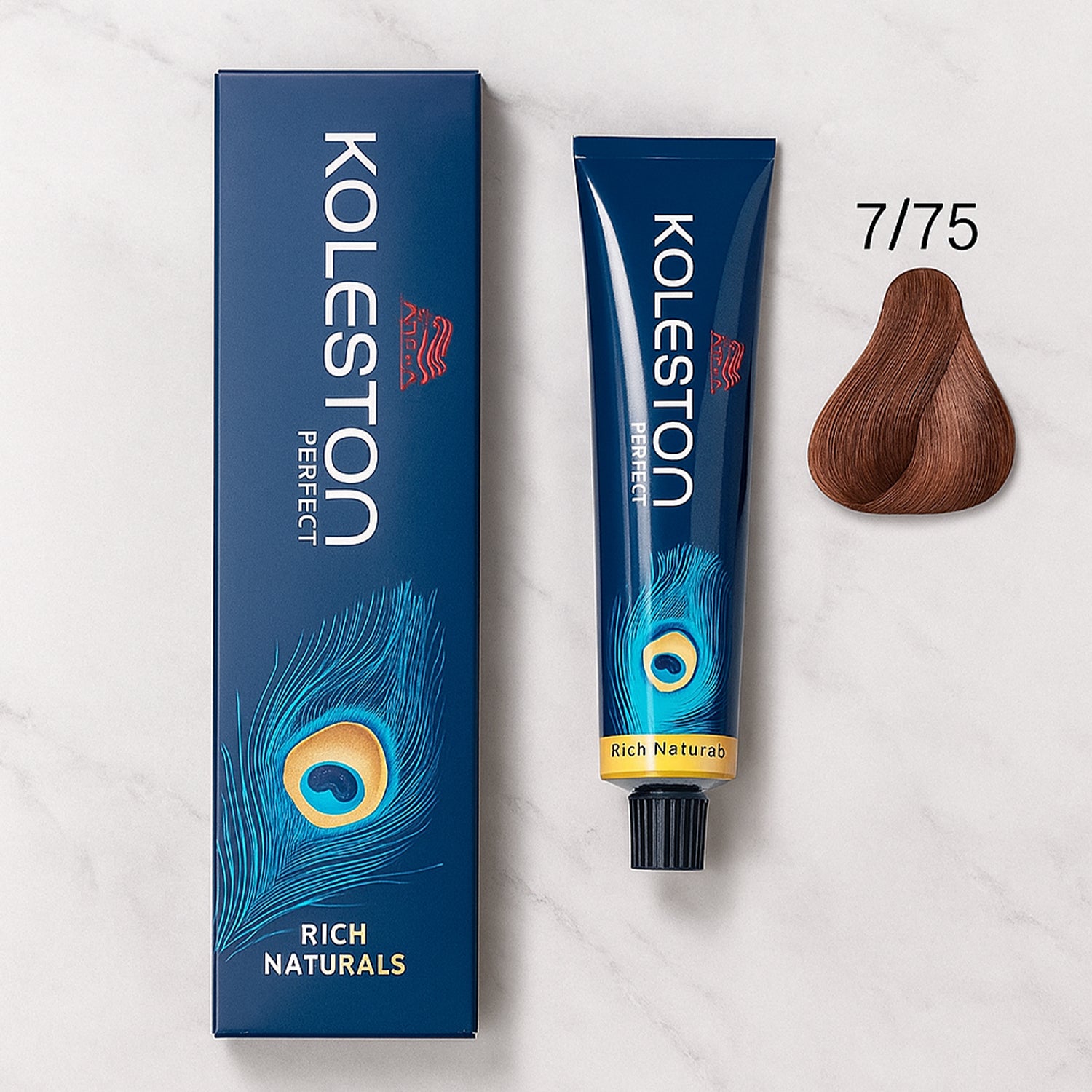 Wella Professionals Koleston Perfect Deep Browns Hair Color 7/75 Colorant Tube 60G