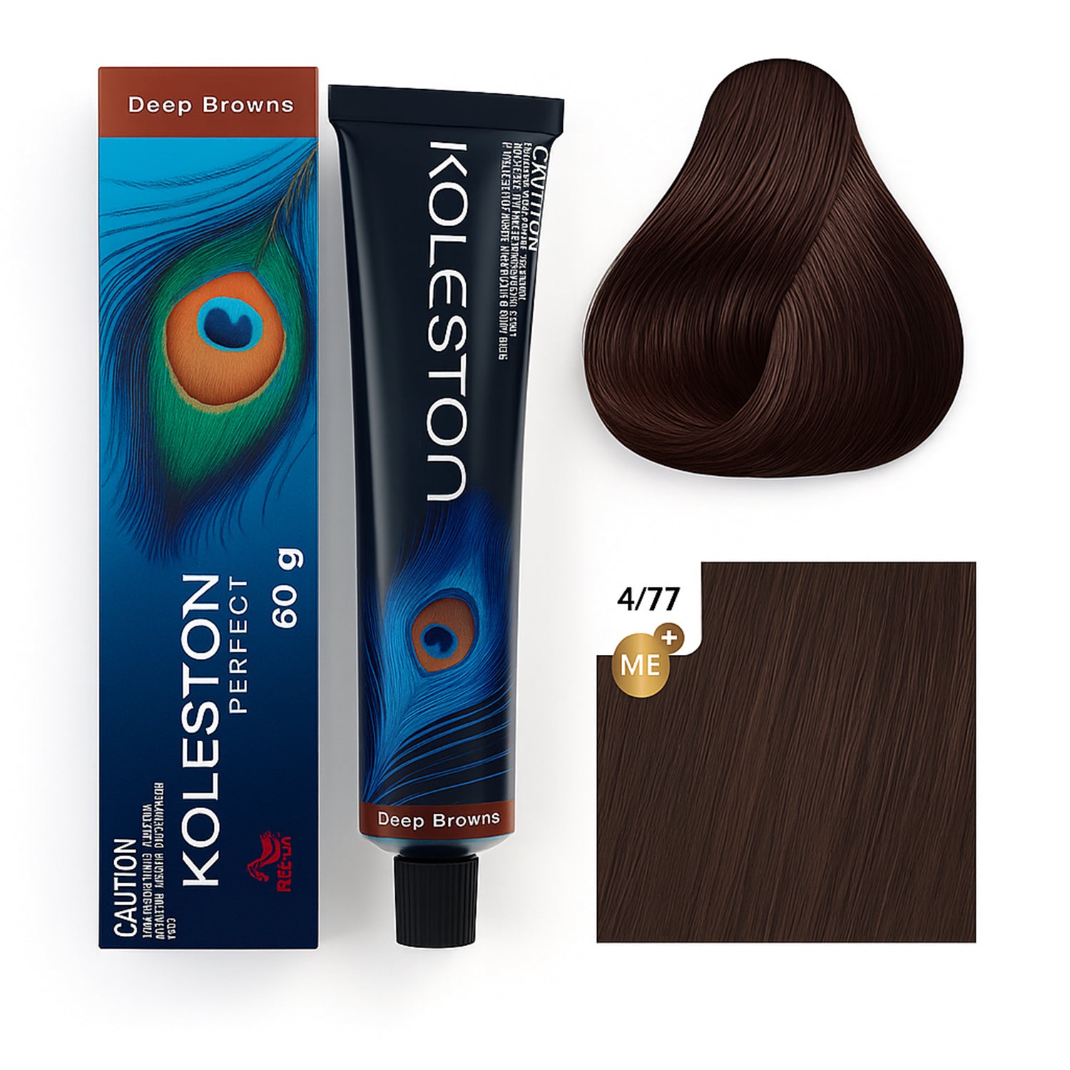 Wella Professionals Koleston Perfect medium Browns intensive Hair Color 4/77 Colorant Tube 60G