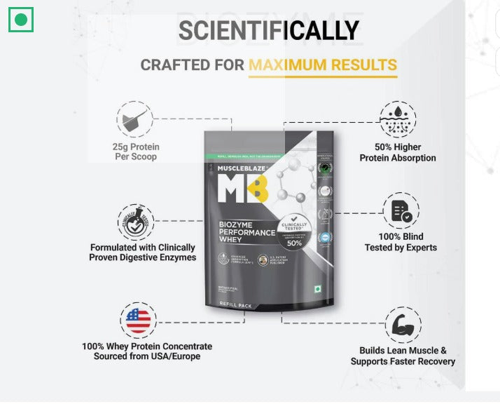 MB Biozyme Performance Whey-1Kg Butter Cookie