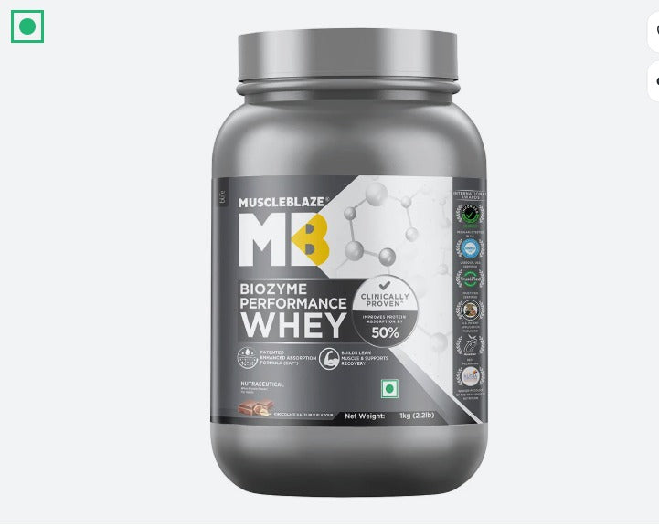 MB Biozyme Performance Whey-1Kg Chocolate Hazelnut