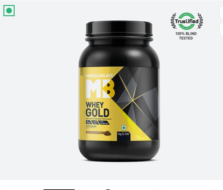 MB Whey Gold100% Whey Protein Isolate-1kg Gourmet Vanilla