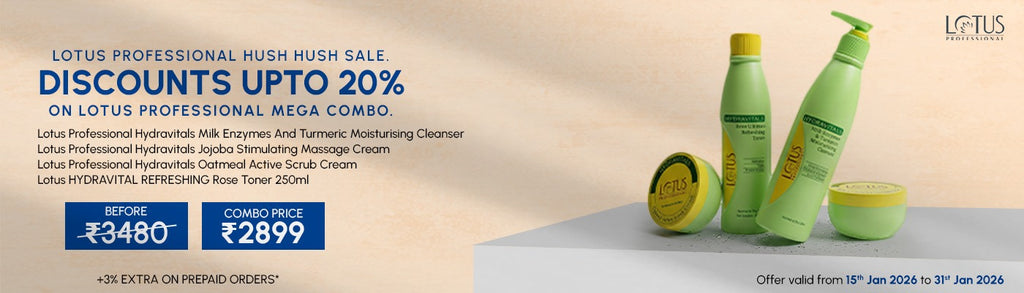 Lotus Professional Hydravital and Toner Combo | 2899/- only