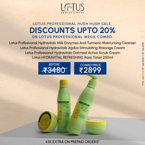 Lotus Professional Hydravital and Toner Combo | 2899/- only