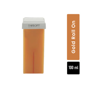 Biosoft Liposoluble Cream Wax - Gold Roll On (100 Ml)