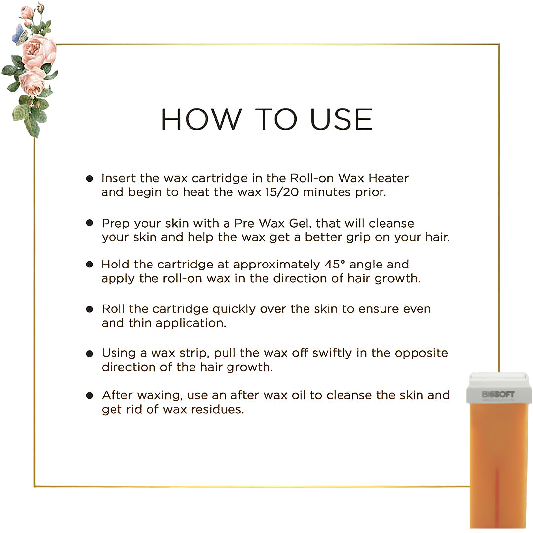 Biosoft Liposoluble Cream Wax - Gold Roll On (100 Ml)