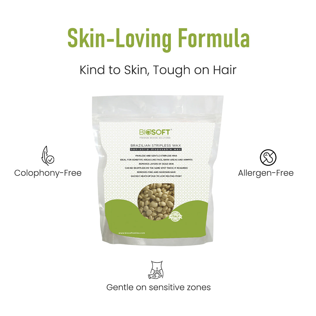 Biosoft Brazilian Stripless Wax (500G)