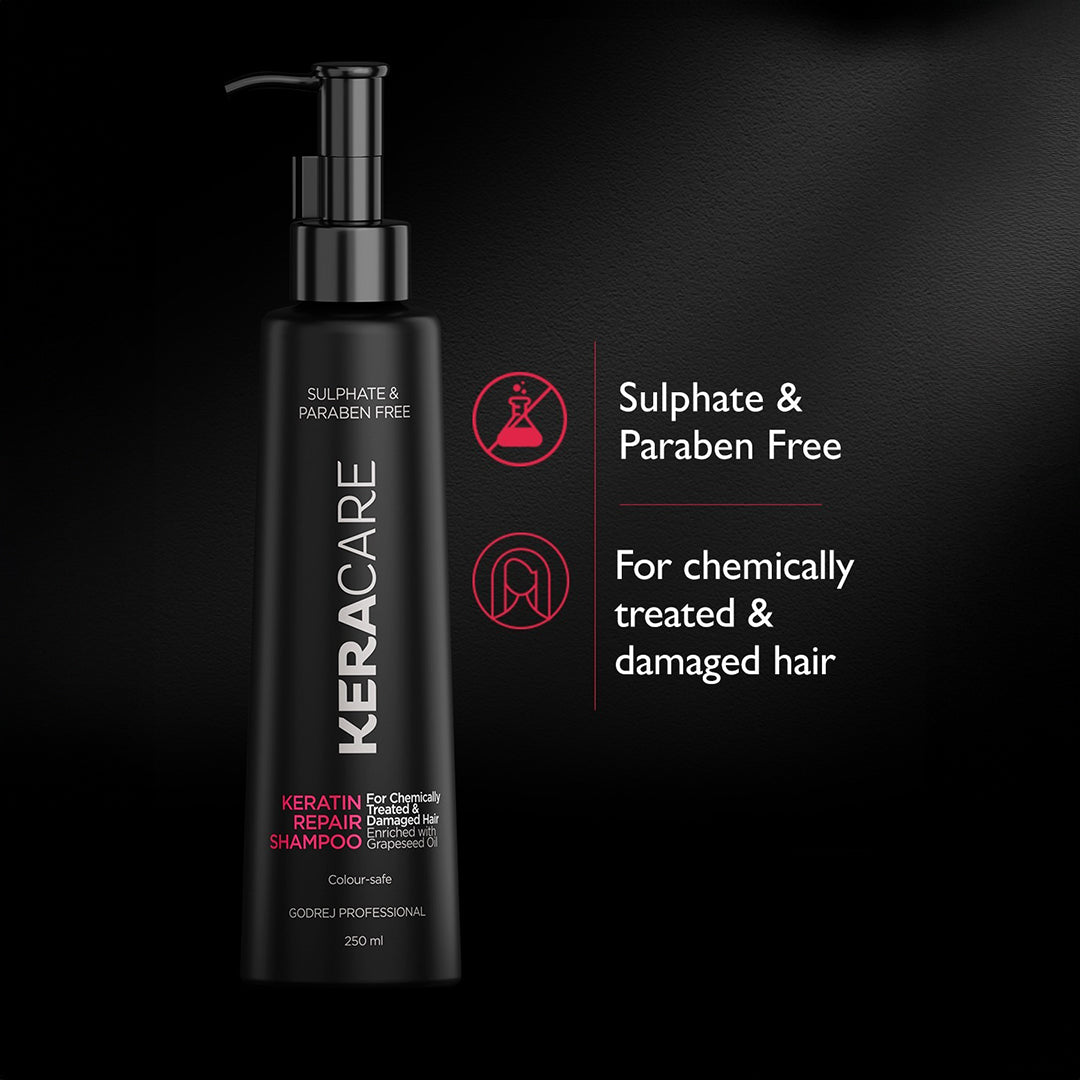 Godrej Professional Keracare Repair Shampoo For Chemically Treated Hair 225Ml