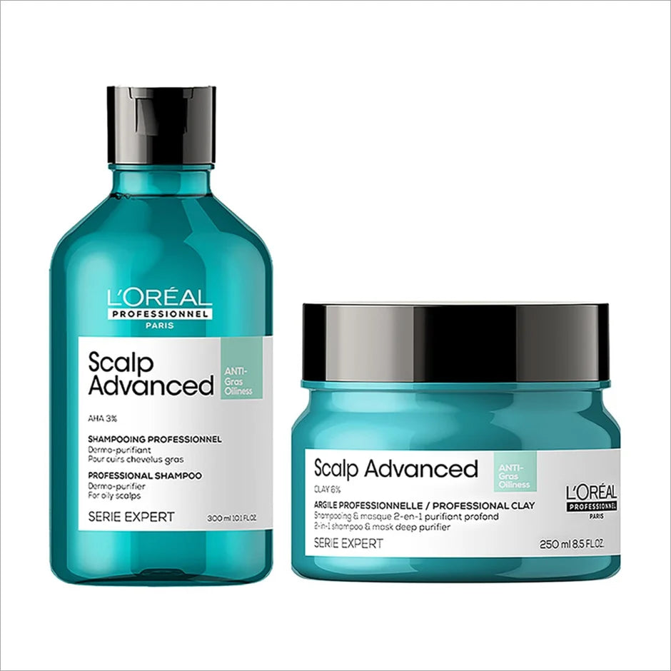 Loreal Professionnel Scalp Advanced Anti-Oiliness Shampoo 300ml & mask 250ml