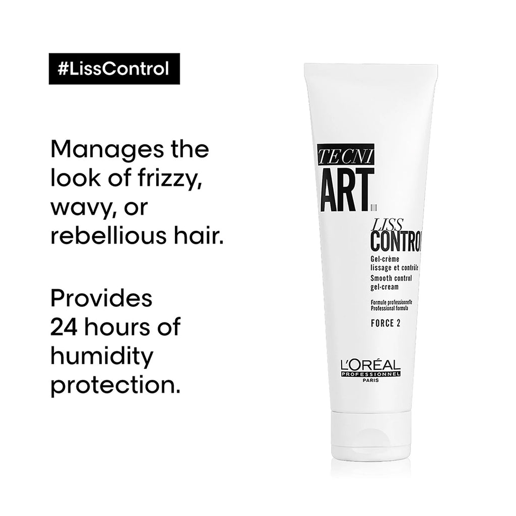 LOREAL PROFESSIONNEL TECNI ART LISS CONTROL GEL CREME 150ML FORCE 2 60GM