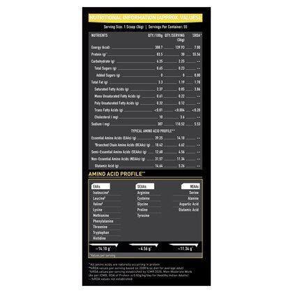 MB Whey Gold100% Whey Protein Isolate-2kg Gourmet Vanilla