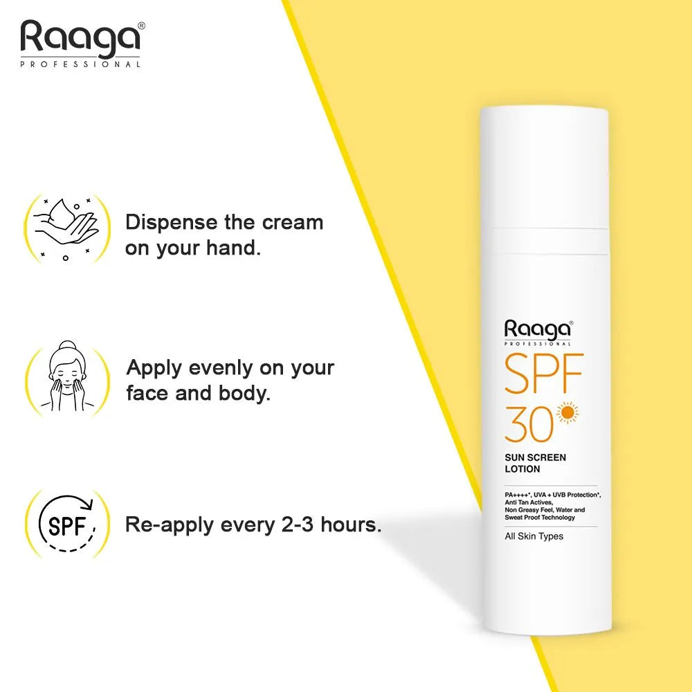 Raaga Professional Spf 30 Sunscreen Lotion 55ml