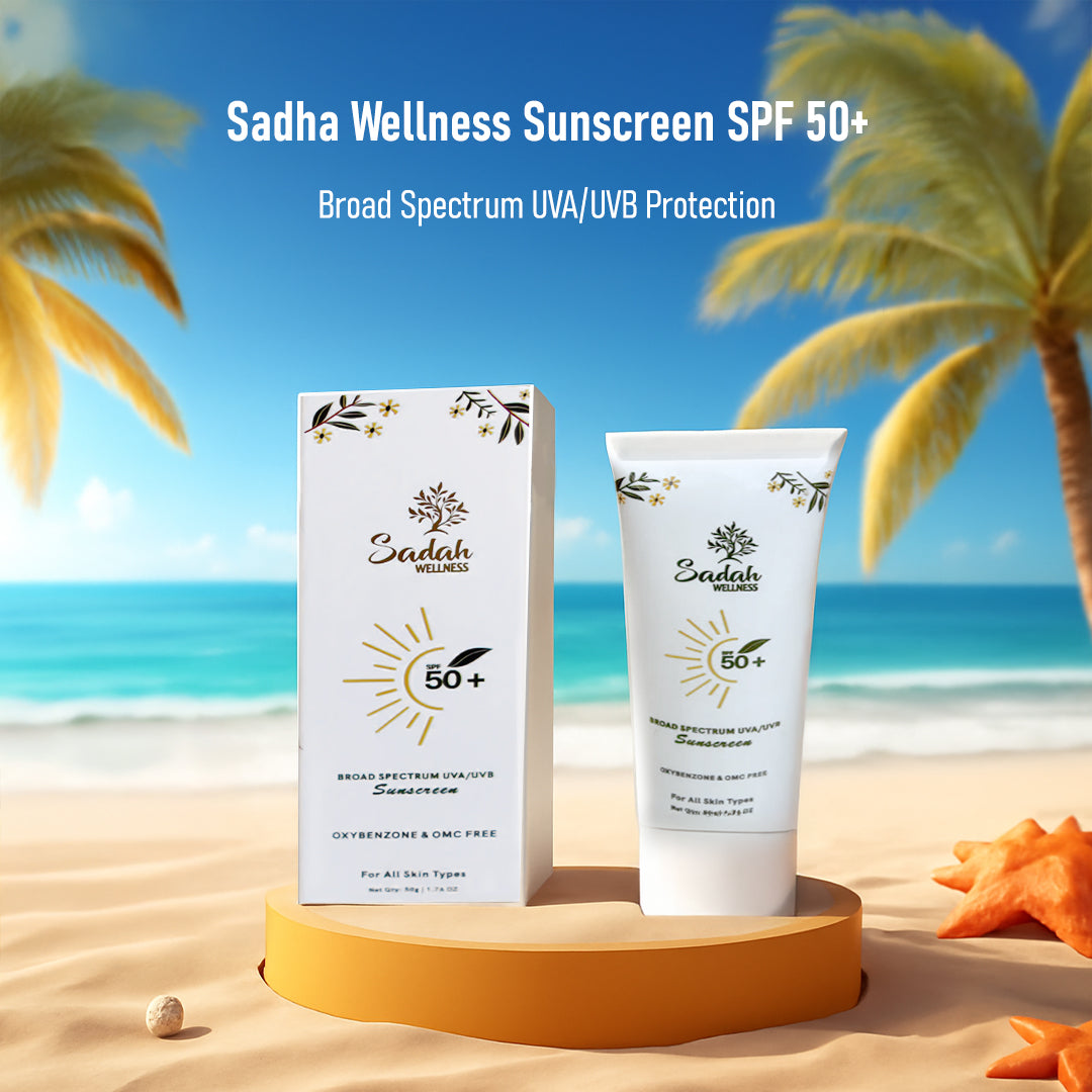 Sadha Wellness Broad Spectrum UVA/UVB Sunscreen 50g