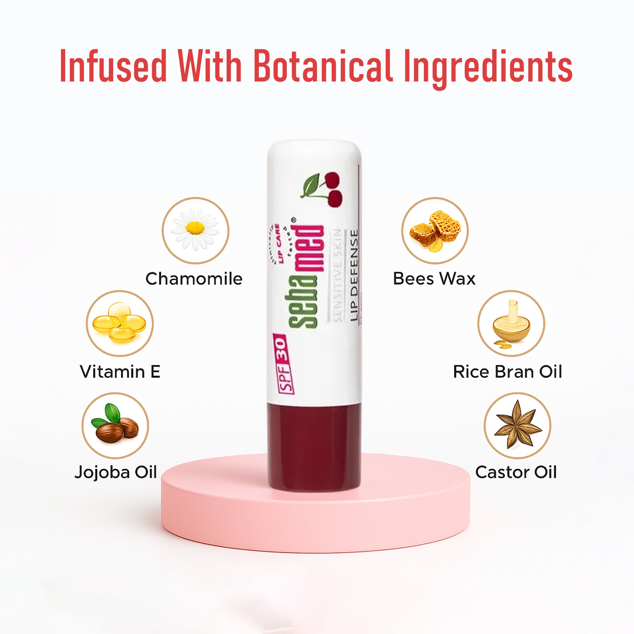 SEBAMED LIP DEFENSE CHERRY 4.8GM