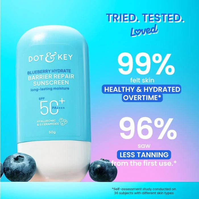 Dot & Key Blueberry Hydrate Barrier Repair Sunscreen In-Vivo Tested SPF 50+ PA++++    50g