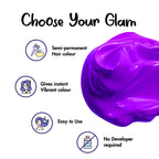 Streax Professional Hold & Play Funky Colours - Crazy Violet, 100Gm