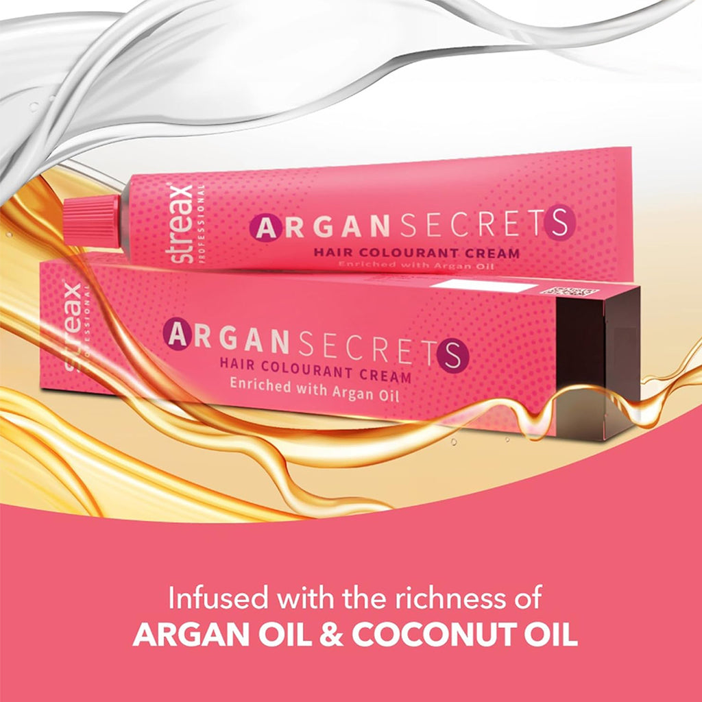 Streax Argan Secrets Hair Color 0.6 Flame (Red) 100 gm